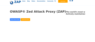 zaproxy.org Screenshot