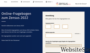 zensus2022.de Screenshot