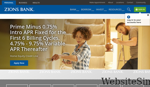 zionsbank.com Screenshot
