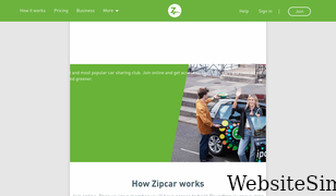 zipcar.co.uk Screenshot