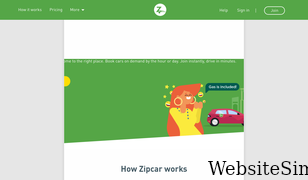 zipcar.com Screenshot