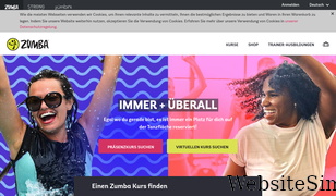 zumba.com Screenshot